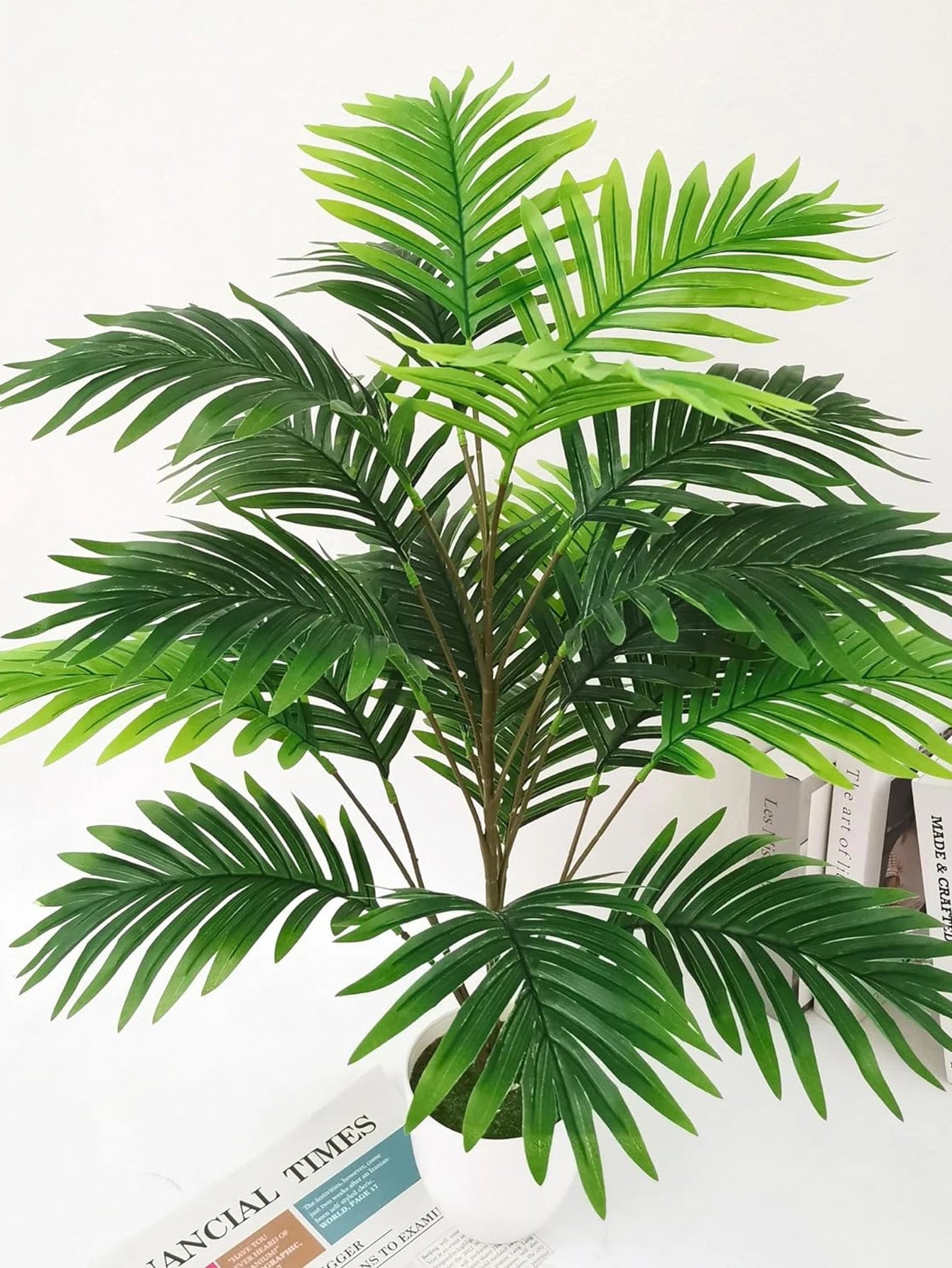 1pc 24Leaves Artificial Palm Plants Leaves Faux Turtle Leaf Fake Monstera Tropical Large Palm Tree Leaves Outdoor Imitation Leaf