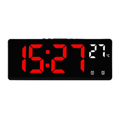 Durable Multi-functional Electronic Clock Temperature Date Home Digital LED Clocks Backlight Voice Control Display Table Clock