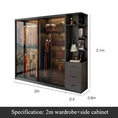 Shelf Shelve Wardrobes Organizer Underwear Nordic Storage Open Closets Cabinet Modern Ropero Armable De Ropa Bedroom Furniture