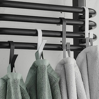 2-4Pcs Multi-Purpose Heating Hook Coat Hook Towel Rack Radiator Bracket Bathroom Hook Clothes Hanger Soft Scarf Rack Towel Rack