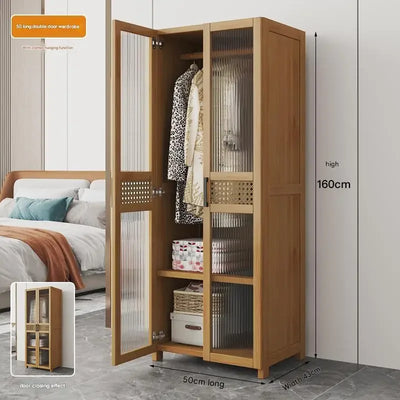 Space Saving Cheap Closet Modern Minimalist Nordic Display Lounge Open Wooden Wardrobe Storage Vestidores Trendy Furniture