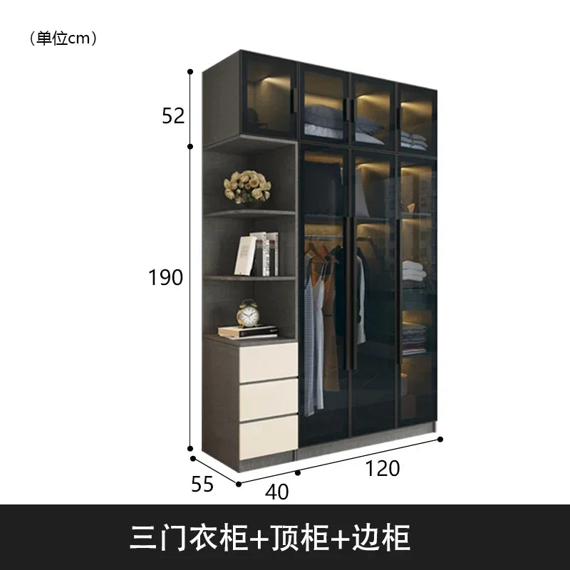 Modern Wardrobe Underwear Design Living Room Cafe Bar Corner Multifunctional Drawer Closet Salon Guardaropa Wooden Furniture