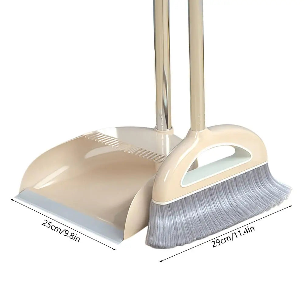 Practical Broom Suit Broom And Dustpan Set Soft Hair Multifunction With Long Handle Household Dustless Dustpan Cleaning Set