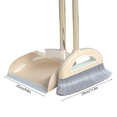 Practical Broom Suit Broom And Dustpan Set Soft Hair Multifunction With Long Handle Household Dustless Dustpan Cleaning Set