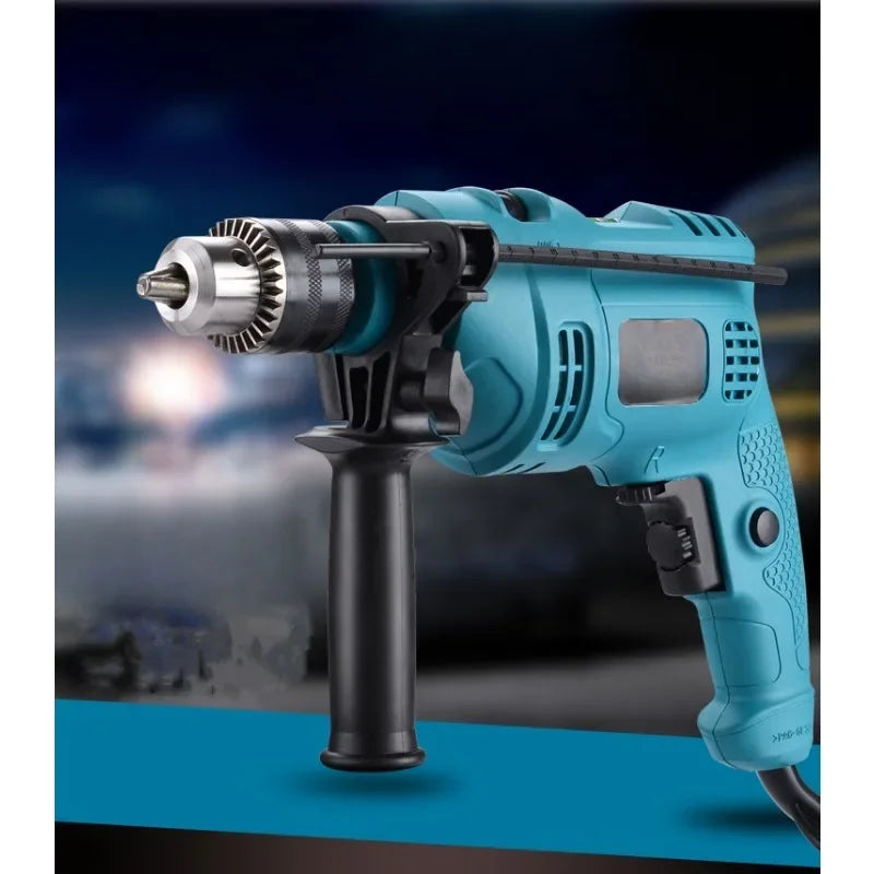 BIESUO Impact Drill Multi-functional Household Handgun Drill Dual-purpose Variable Speed Reversible Electric Power Tool