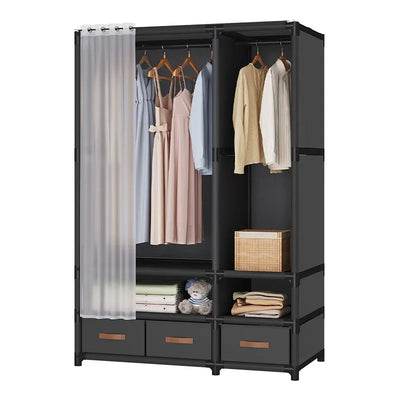 Cabinet Wooden Wardrobe Clothes Bedroom Minimalism Italian Space Saving Modern Guarda Roupa Lounge Suite Furniture