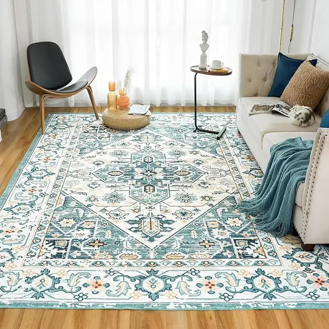 VIKAMA Bohemian style Large living room floor mat bedroom bed rug Master bedroom retro Nordic Persian national style