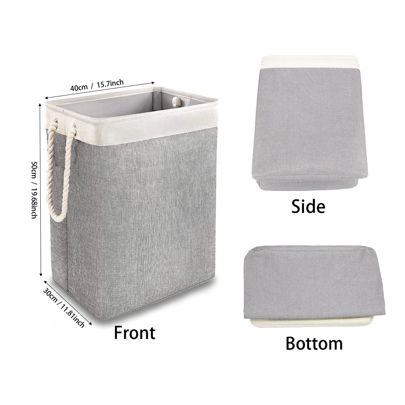 1/2pc Large Capacity Laundry Basket, Dirty Clothes Storage Basket, Fabric Basket Storage Bucket, For Home Bedroom Bathroom Room