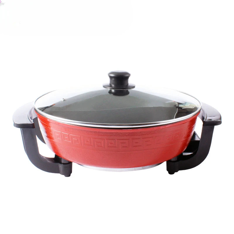 Electric Hot Pot Double Soup Pots Non Stick Smokeless Home Kitchen Cookware Twin Divided Shabu Pot Electric Cooker 5L