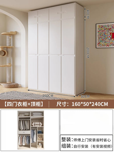 Modern Manmade Board Organizer Wardrobe Storage Minimalist Wardrobe Open Closets Bedroom Shelves Guarda Roupa Bedroom Furniture