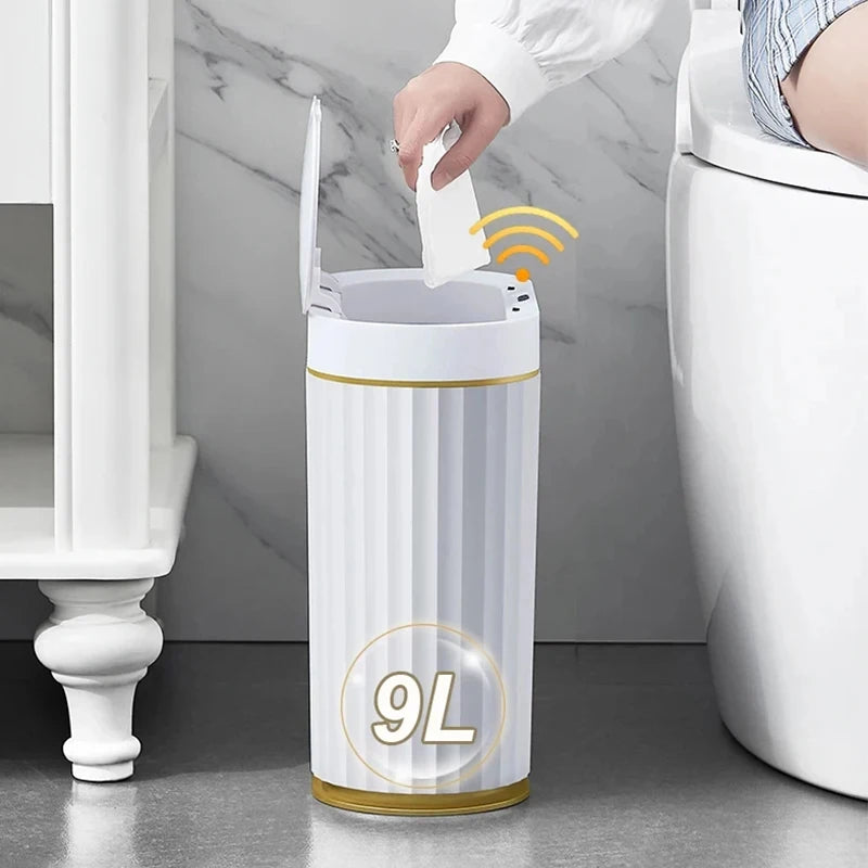 Smart Sensor Trash Can 7/9/12/15L Large Capacity Fully Automatic Waterproof Bin Kitchen Bedroom Home Smart Waste Bin 쓰레기통