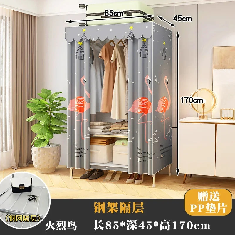 Kids Clothes Storage Organizer Wardrobe Modern Luxury Portable Cabinet Home Wordrobe Bedroom Closets Szafy Hotel Furniture