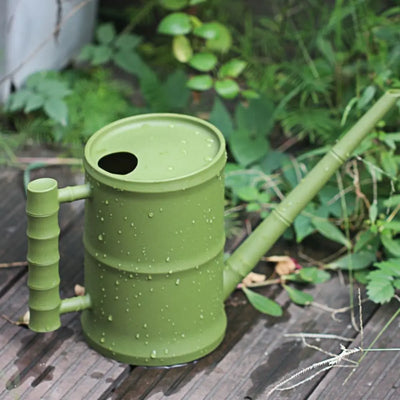 Chinese Style Large Capacity Watering Can Bamboo Tube Long Spout Water Spray Can Watering Can Bottle