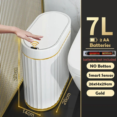 Smart Sensor Trash Can Living Room Kitchen Automatic garbage cube Bathroom Toilet Intelligent Garbage Bin Wastebasket smart dump