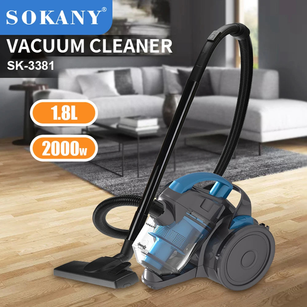 Household Vacuum Cleaner 2000W Multi-Purpose, Power Vacuum Type Wired Vacuum Cleaner with High Suction Powe