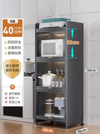 Kitchen Storage Rack Multi-functional Gap Storage Cabinet Multi-layer Storage Cabinet Gap Side Storage Cabinet Cupboard