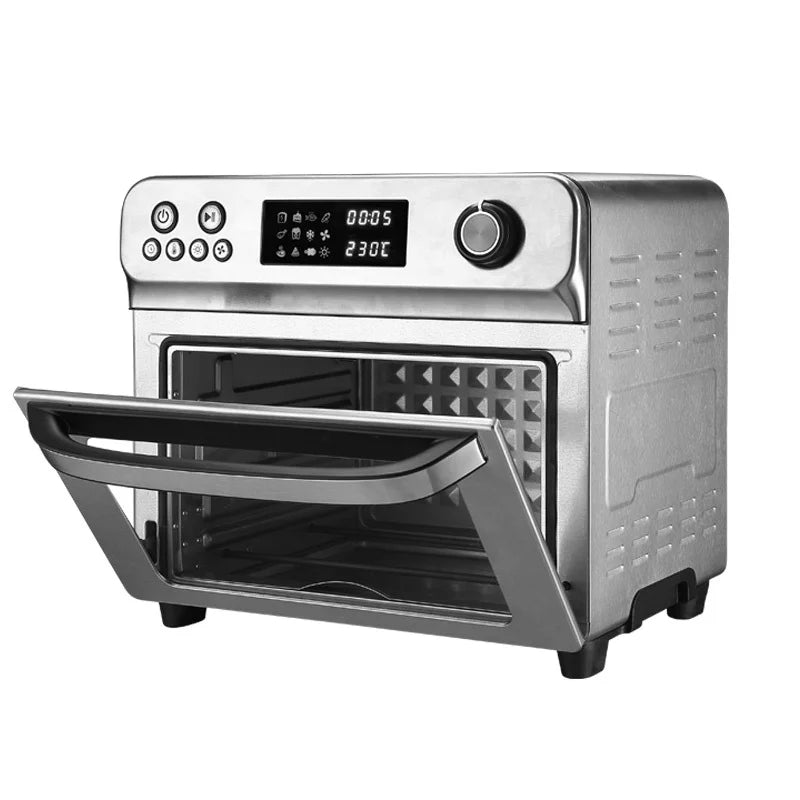 1700W Automatic Intelligent Multi Functional Mechanical Control Stainless Steel Electric Air Fryer Oven