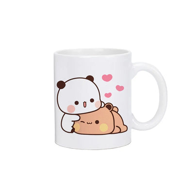 Panda Bear Bubu Dudu Coffee Milk Cup Mocha Cat Panda Bear Couple Christmas Mug Kawaii Cups Original Mugs Free Shipping Drinkware