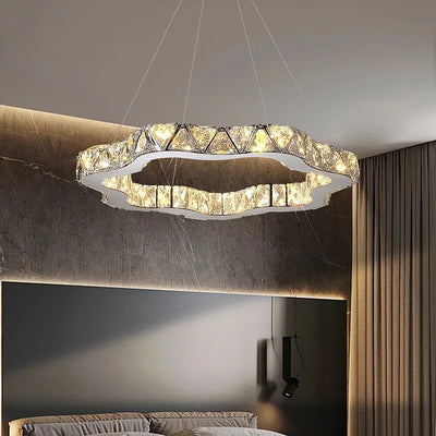 Modern home decoration crystal chandelier, stair Pendant lamp, living room Pendant lights, interior lighting