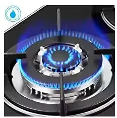 5 burners glass top gas stove gaziniere plaque a gaz estufa de gas stove gas part cuisinieresin gaz