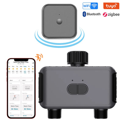 Tuya WIFI Smart Valve Automatic Water Timer Outdoor Farm Garden Intelligent Sprinkler Timer Work with Alexa and Google Assistant