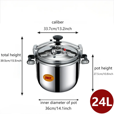 30 Quart olla de presion grande & stainless steel pressure cooker & large steamer cooking pressure canners,safety lock Explosion