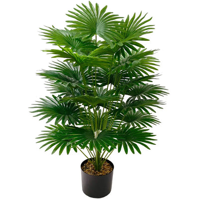 Artificial Tropical Tung Palm Tree large Floor Standing Potted Nordic Style Green Fake Plant Home Garden Decoration