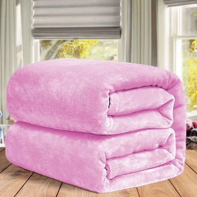 WOSTAR Winter mink velvet fleece blanket extra large sofa throw thick bed blanket microfiber antistatic fuzzy faux fur blanket