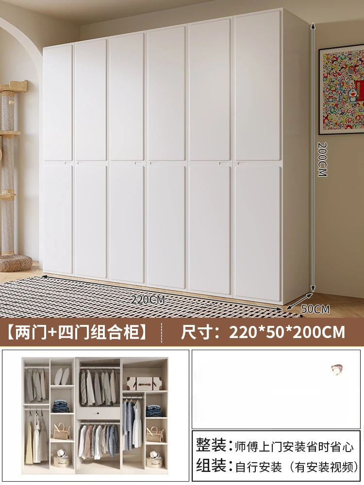 Modern Manmade Board Organizer Wardrobe Storage Minimalist Wardrobe Open Closets Bedroom Shelves Guarda Roupa Bedroom Furniture