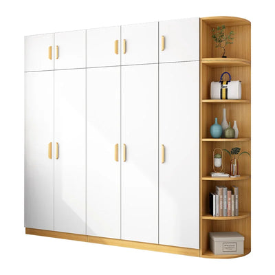 Luxury White Wardrobes Storage Hanging Room Organization Wardrobe Bedroom Wooden Ropero Armable De Ropa Home Furniture