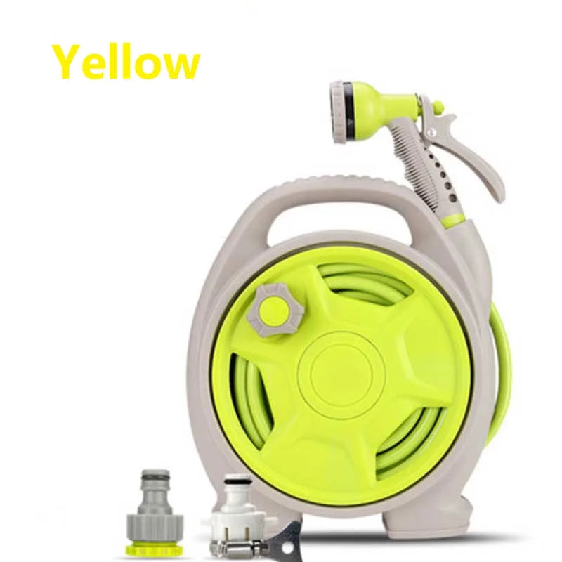 Mini Hose Car Watering Hose Reels For Garden and Vegetable Patch Water Gun Garden Sprayer Pressure Washer Home Storage Convenien