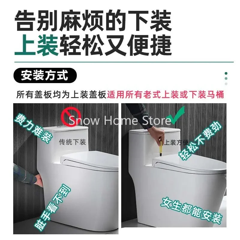 Toilet Lid Thickened Household V - U - Type Toilet Board Seat Lid