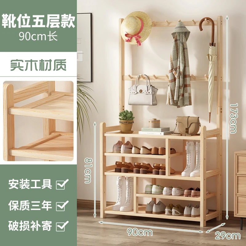 Wooden Shoulder Bag Shoe Cabinet Entrance Hall Library Vertical Bar Shoe Stand Designer Living Room Sapateira Garden Furniture