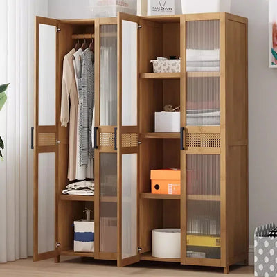 Partitions Cabinet Closet Display Nordic  Storage Modern Luxury Wardrobe Minimalist Bedroom Wooden Szafy Do Sypialni Furniture