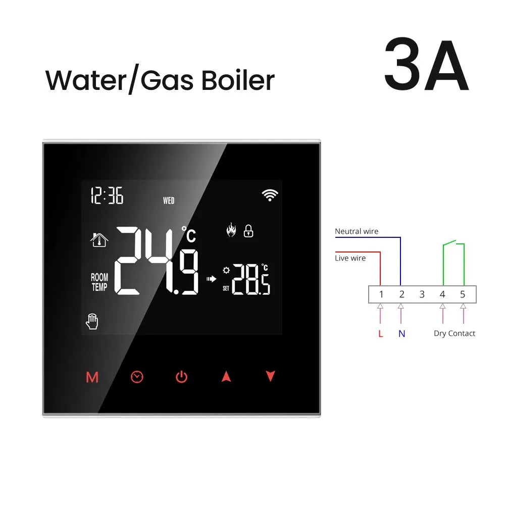 AVATTO Tuya WiFi Smart Thermostat,Electric Floor Heating Water/Gas Boiler Temperature Controller Support Google Home Alexa Alice