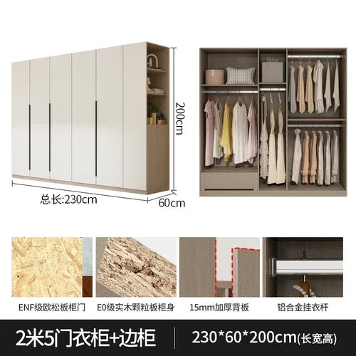 Organizer Underwear Wardrobe Luxury Doors Open Closets Room Wardrobes Storage Modern Ropero Armable De Ropa Bedroom Furniture