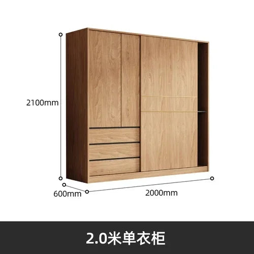 Multifunction Wood Wardrobe Clothes Children Girls Sliding Doors Hotel Wardrobe Bedroom Closets Szafa Na Ubrania Home Furniture