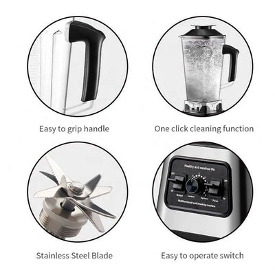 Sokany Professional 2 In 1 Immersion 2.5L Commercial Heavy Duty Food Mixer Smoothie Blender For Ice Soups Nuts Smoothie Juices