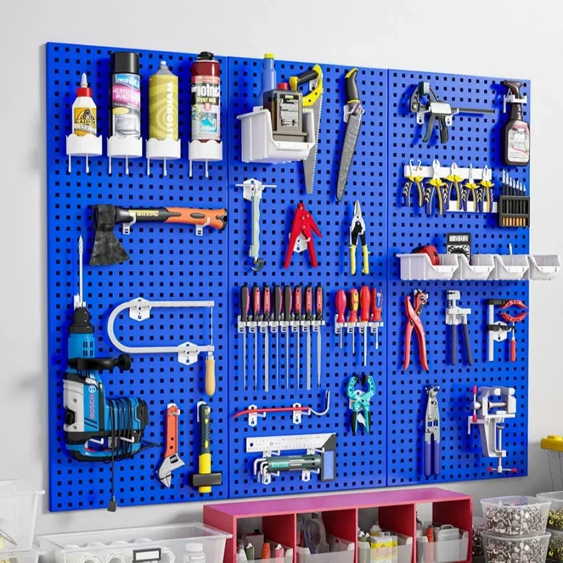 Metal Shelving Tool Board Square Hole Professional Hardware Storage Display Board Multifunction Wall-mounted Tools Packaging