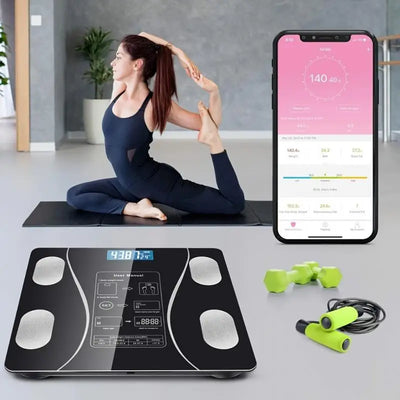 Body Fat Scale Body Scales Smart Wireless Digital Bathroom Weight Scale Body Composition Analyzer Weighing Scale