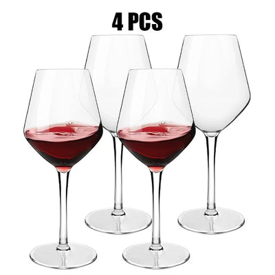 MICHLEY 2/4/6PCS Unbreakable Floating Tritan Plastic Wine Glass Set Reusable Luxury For pool Party Outdoor Dishwasher Glassware