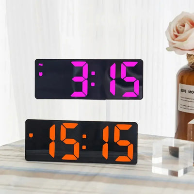 Color LED Wall Clock Electronic Product Eleksmaker Digital Clock Brightness Adjustable Number Consumer Electronics Alarm Clocks