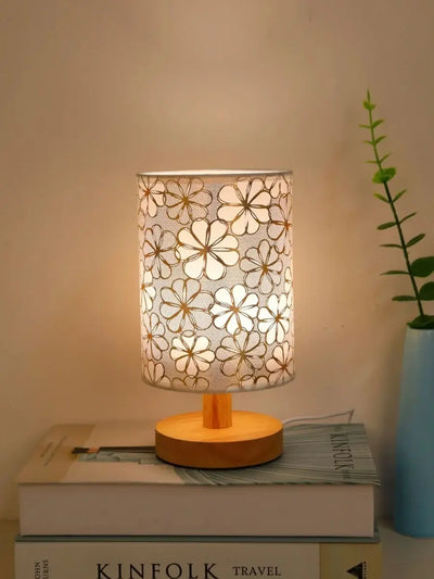 Modern minimalist fabric table lamp, home LED warm light decorative lighting table lamp suitable for bedrooms, study rooms