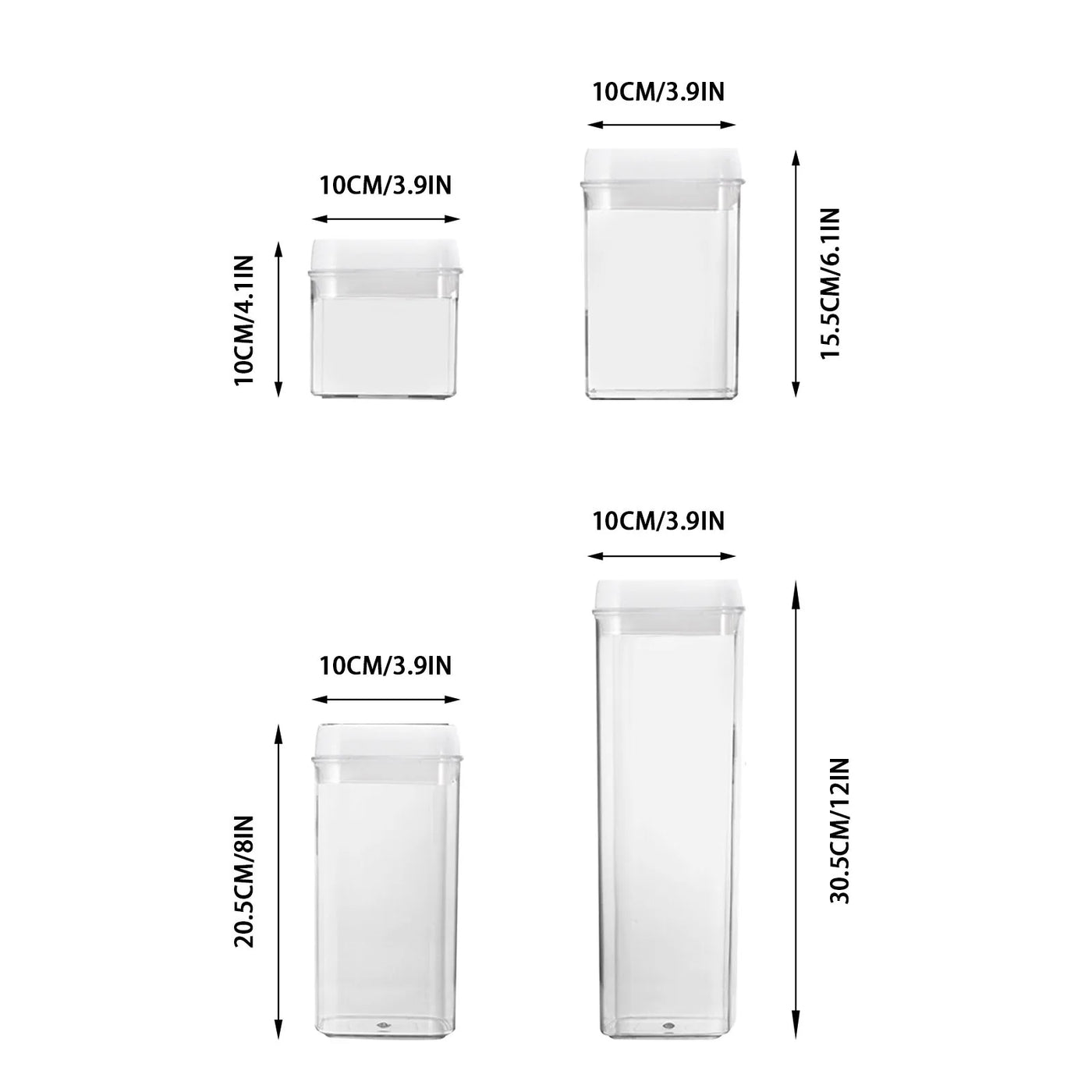 Containers With Lids 7PCS Airtight Kitchen Canisters For Flour Cereal Sugar Pantry Organization Labels And Marker Included