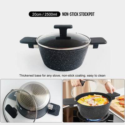 Pot set Stockpot frying pan Pan Pan Pancake pan Egg frying pan non-stick frying pan set 4 pieces