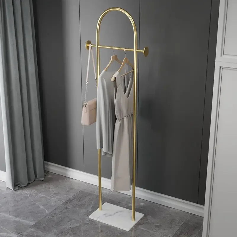 Floor Standing Creative Clothes Hanger Luxury Living Room Clothes Hangers Simple Rock Board Base Clothes Coat Racks Furniture