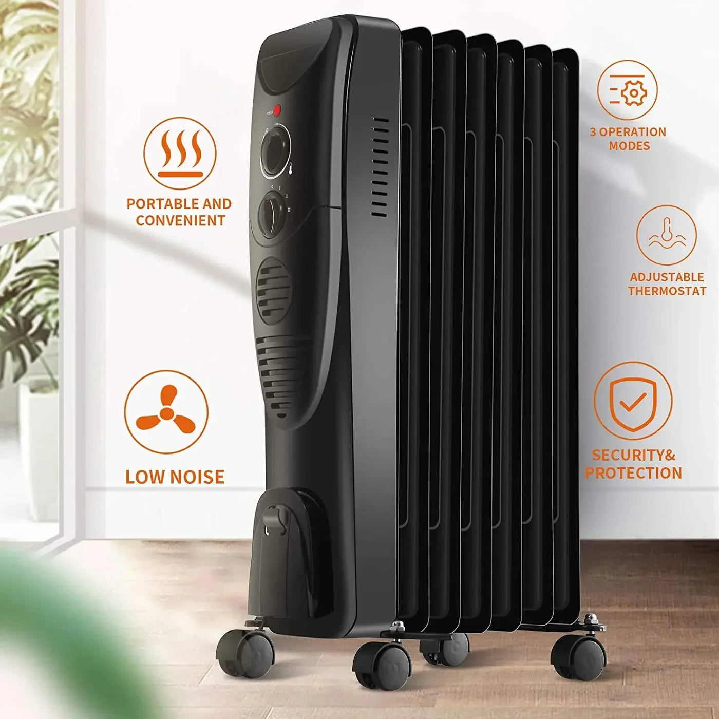 1000W 2000W 3000Wradiator filled 1000W  home space electrical space oil heater