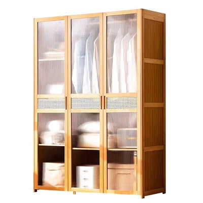 Wooden Simple Wardrobes Storage Organizer Hanging Clothes Wardrobes Apartment Free Shipping Free Shipping Furniture Bedroom