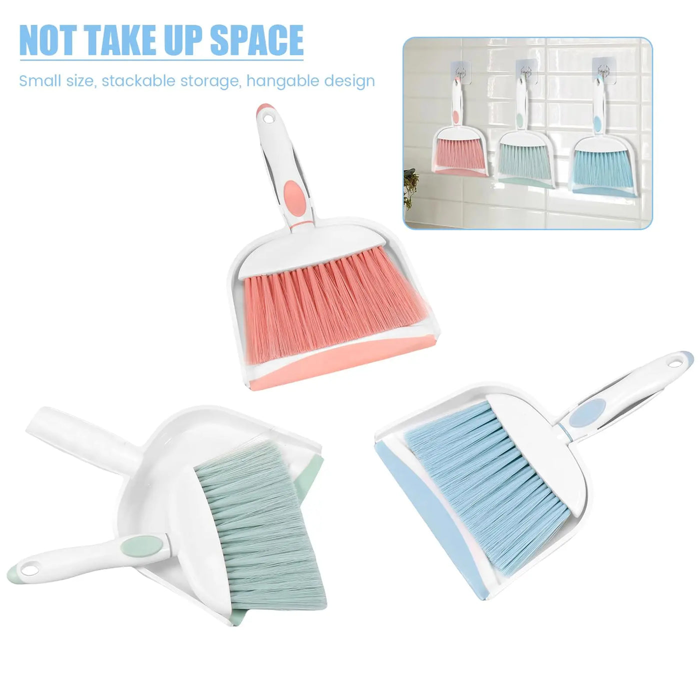 Cleaning Brush Set Miniature Toys Cleaning Dustpan Hand Broom Suits for -Toddlers Mini Sweeping Brush Easy to Use