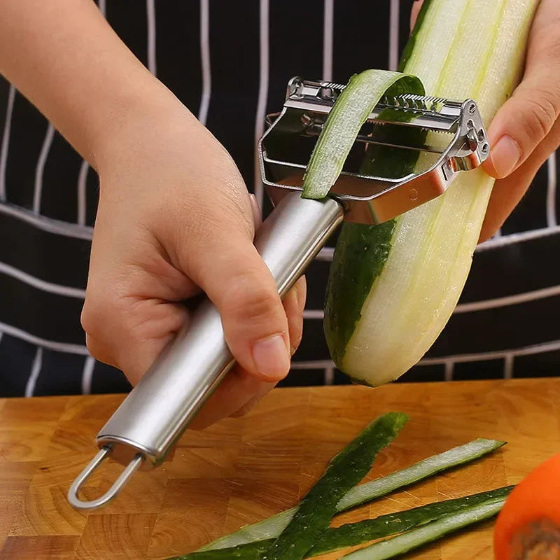 Stainless Steel Peeler Household Multifunctional Peeler Fruit and Vegetable Peeler Melon Peeler Potato Peeler Silk Cutting Tool